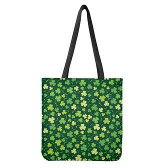 Green Clover Saint Patrick's Day Print Tote Bag | Newhawaiianshirts