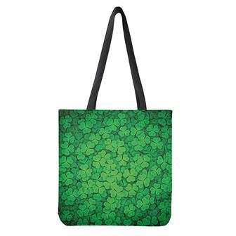 Green Clover St. Patrick's Day Print Tote Bag | Newhawaiianshirts CA