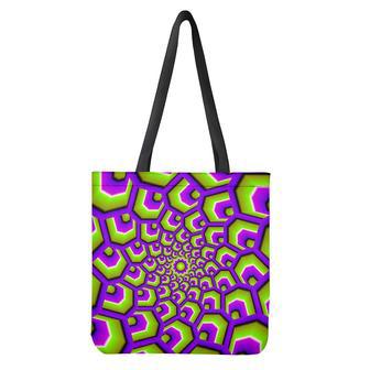 Green Hive Moving Optical Illusion Tote Bag | Newhawaiianshirts AU