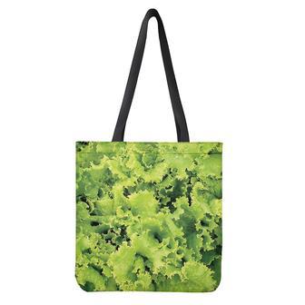 Green Lettuce Salad Print Tote Bag | Newhawaiianshirts