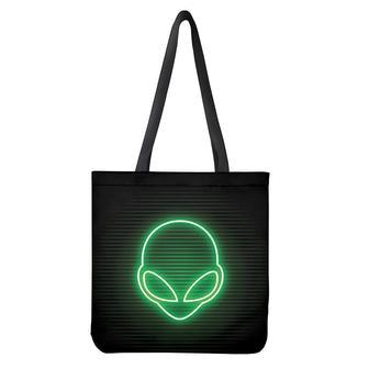 Green Light Alien Print Tote Bag | Newhawaiianshirts UK