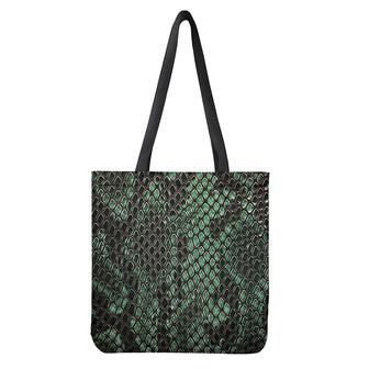 Green Snakeskin Print Tote Bag | Newhawaiianshirts DE