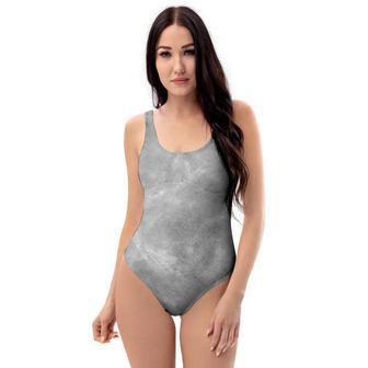 Grey Marble One Piece Swimsuite | Newhawaiianshirts CA