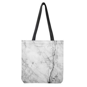 Grey Marble Stone Print Tote Bag | Newhawaiianshirts UK