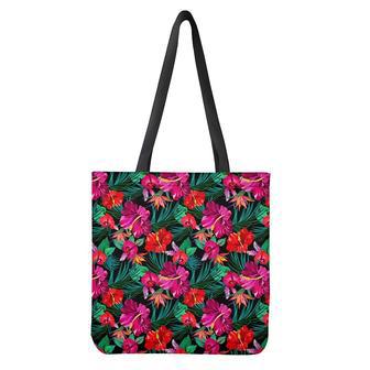 Hawaii Floral Flowers Pattern Print Tote Bag | Newhawaiianshirts CA