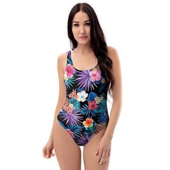 Hawaiian Floral Pineapple Print One Piece Swimsuite | Newhawaiianshirts