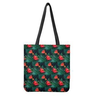 Hawaiian Tropical Flowers Pattern Print Tote Bag | Newhawaiianshirts AU