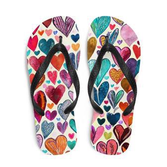 Hearts Flip-Flops | Newhawaiianshirts DE