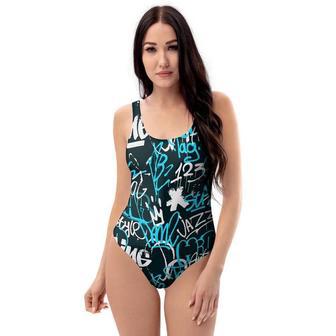 Hiphop Airbrush Print One Piece Swimsuite | Newhawaiianshirts AU