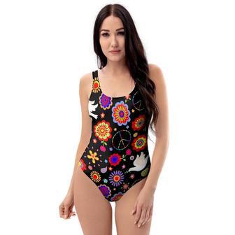 Hippie And Drove One Piece Swimsuite | Newhawaiianshirts