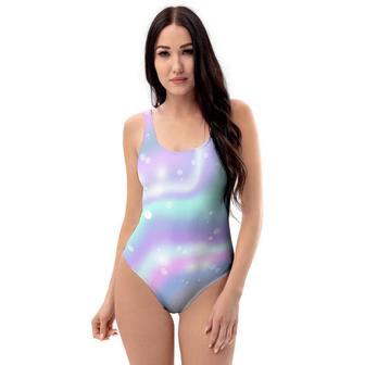 Holographic Psychedelic One Piece Swimsuite | Newhawaiianshirts AU