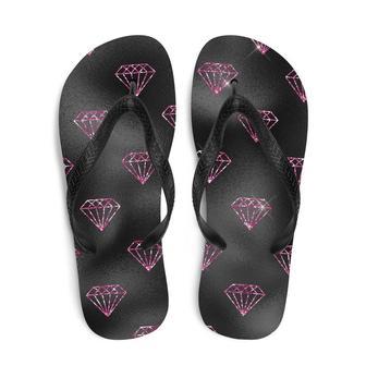 Hot Pink Diamonds Flip-Flops | Newhawaiianshirts UK