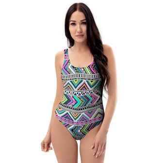 Indian Aztec One Piece Swimsuite | Newhawaiianshirts CA