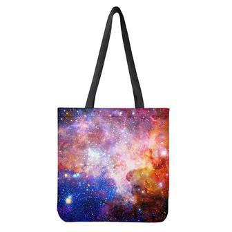 Light Stardust Galaxy Deep Space Print Tote Bag | Newhawaiianshirts DE