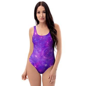 Luna Galaxy Space One Piece Swimsuite | Newhawaiianshirts AU