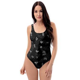 Magic Symbol Gothic Witch One Piece Swimsuite | Newhawaiianshirts UK