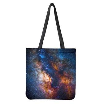 Milky Way Universe Galaxy Space Print Tote Bag | Newhawaiianshirts AU