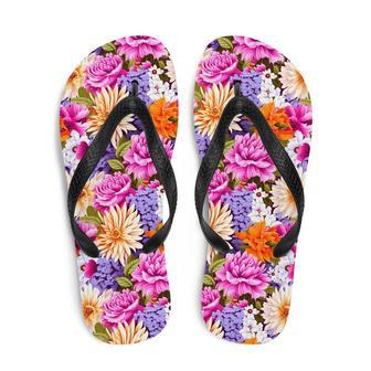 Multi-Color Floral Flip Flops | Newhawaiianshirts UK