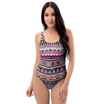 Native Aztec One Piece Swimsuite | Newhawaiianshirts CA