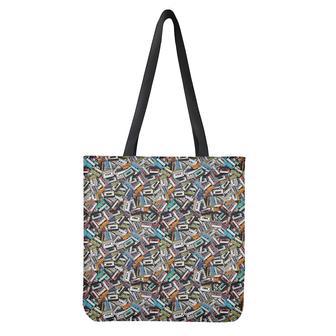 Old Cassette Tape Print Tote Bag | Newhawaiianshirts