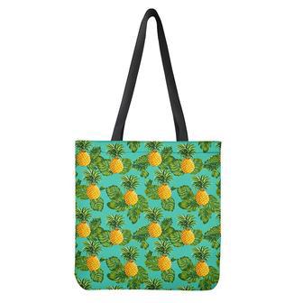 Palm Leaf Pineapple Pattern Print Tote Bag | Newhawaiianshirts DE