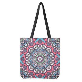 Pastel Mandala Bohemian Pattern Print Tote Bag | Newhawaiianshirts DE