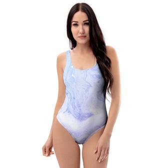 Pastel Marble One Piece Swimsuite | Newhawaiianshirts CA