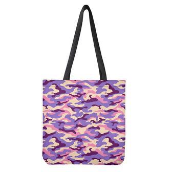 Pastel Purple Camouflage Print Tote Bag | Newhawaiianshirts CA