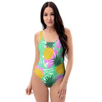 Pineapple Print One Piece Swimsuite | Newhawaiianshirts AU