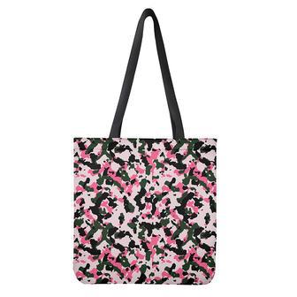 Pink Green And Black Camouflage Print Tote Bag | Newhawaiianshirts CA