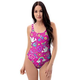 Pink Hippie One Piece Swimsuite | Newhawaiianshirts DE