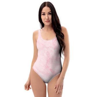 Pink Marble One Piece Swimsuite | Newhawaiianshirts DE