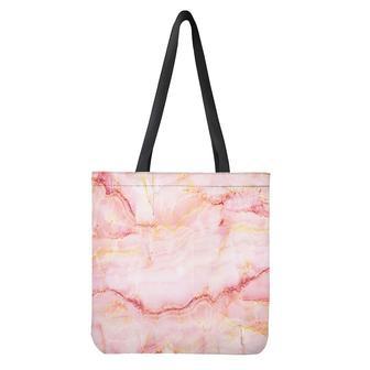 Pink Marble Print Tote Bag | Newhawaiianshirts CA