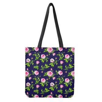 Pink Rose Floral Flower Pattern Print Tote Bag | Newhawaiianshirts UK