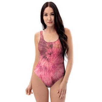 Pink Tie Dye Print One Piece Swimsuite | Newhawaiianshirts UK