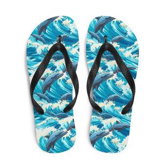 Playful Dolphin Flip Flops | Newhawaiianshirts UK