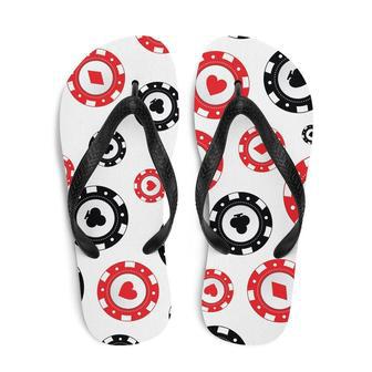 Poker Chips Flip-Flops | Newhawaiianshirts UK