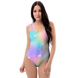 Print Holographic One Piece Swimsuite | Newhawaiianshirts UK