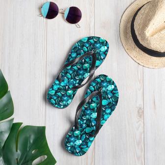 Protective Turquoise Summer Flip Flops | Newhawaiianshirts UK