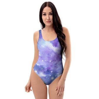 Purple Universe Galaxy One Piece Swimsuite | Newhawaiianshirts AU