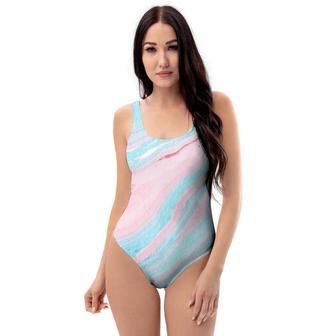 Rainbow Marble One Piece Swimsuite | Newhawaiianshirts AU