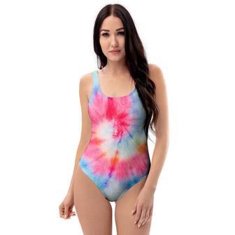 Rainbow Tie Dye One Piece Swimsuite | Newhawaiianshirts AU