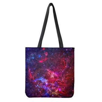 Red Purple Nebula Galaxy Space Print Tote Bag | Newhawaiianshirts AU