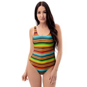 Serape Print One Piece Swimsuite | Newhawaiianshirts UK