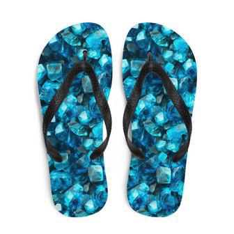 Serene Blue Apatite Summer Flip Flops | Newhawaiianshirts DE