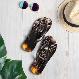 Skulls Melting Flip-Flops. | Newhawaiianshirts UK