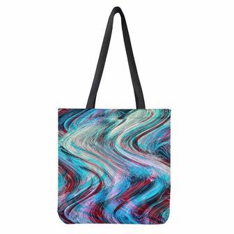 Smoke Psychedelic Trippy Print Tote Bag | Newhawaiianshirts UK