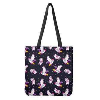 Space Astronaut Unicorn Pattern Print Tote Bag | Newhawaiianshirts AU