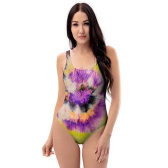 Spiral Hippie Tie Dye One Piece Swimsuite | Newhawaiianshirts CA