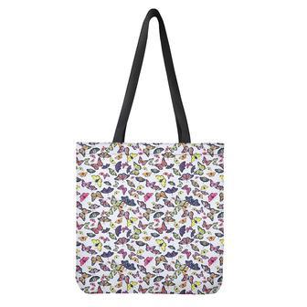 Spring Butterfly Pattern Print Tote Bag | Newhawaiianshirts UK